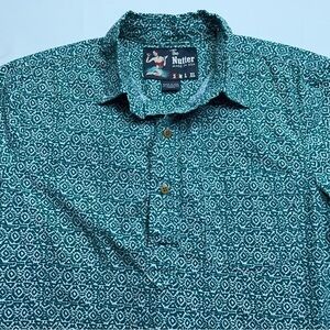 Chubbies The Nutter Polo Shirt Mens Size Small Green Hawaiian Cotton Made in USA